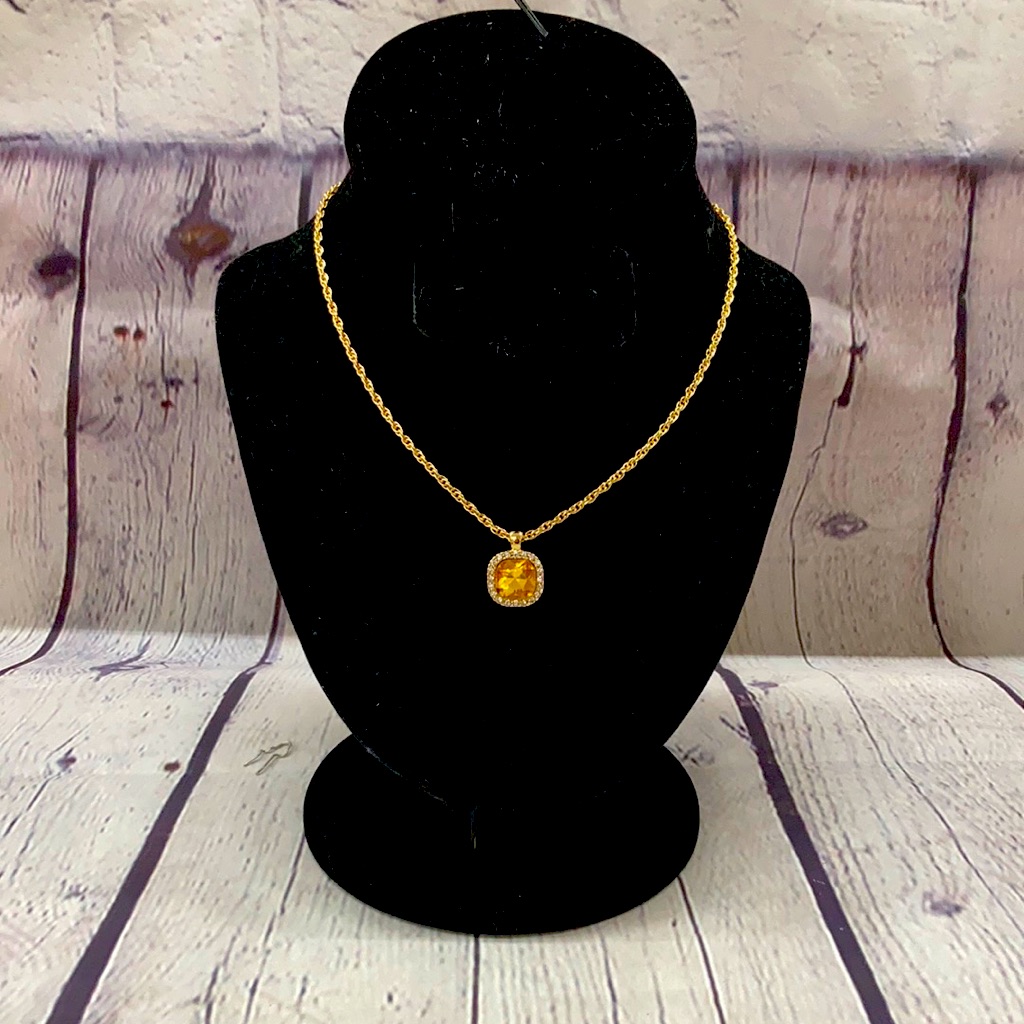 Citrine Pendant Necklace